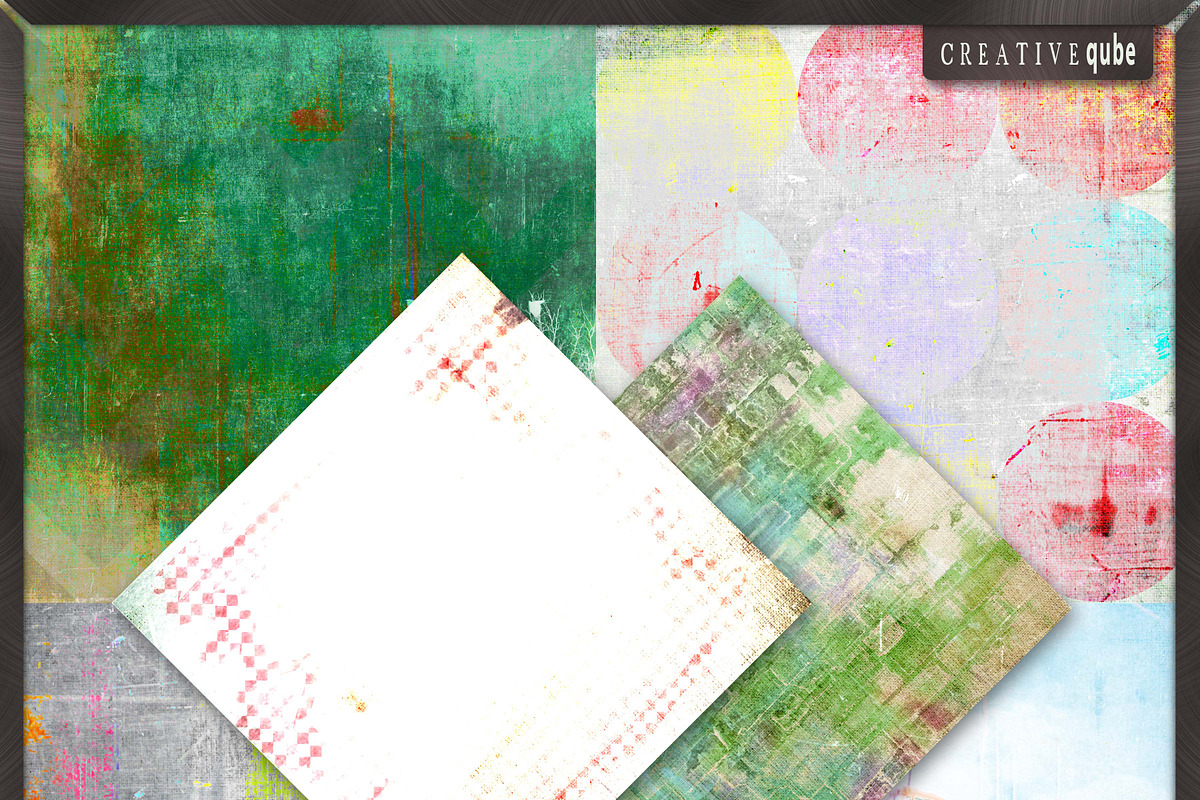 Grunge textured digital papers preview 2