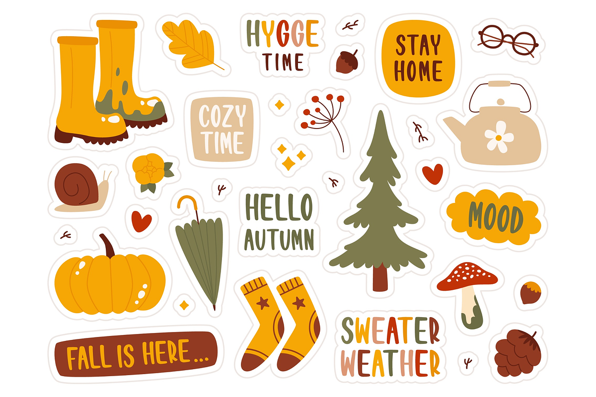 Whimsical Autumn Clipart Bundle, a Seasonal Illustration by Anna Studio (Photo 9 of 12)