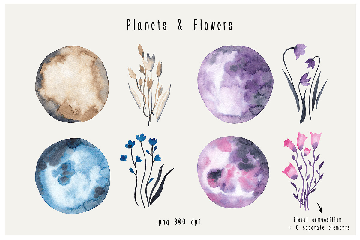 ALCHEMY: magic watercolor pack, an Object Graphic by Lana Elanor (Photo 14 of 18)