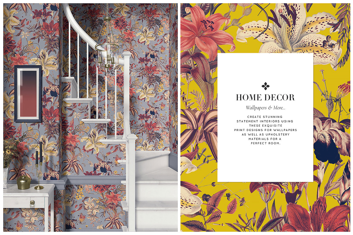 Orpheus Vintage Archive Lily Prints, a Pattern Graphic by TSTUDIO (Photo 7 of 10)