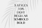 Monaco - Chic & Modern Sans Serif, a Sans Serif Font by Mikhail Fukurou (Thumbnail 10 of 11)