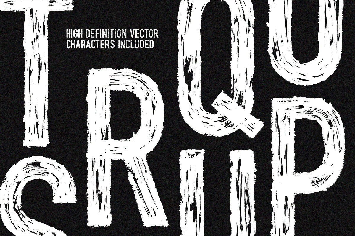 BRASH - A Dry Brush Font, a Sans Serif Font by ReveryWorks (Photo 8 of 16)