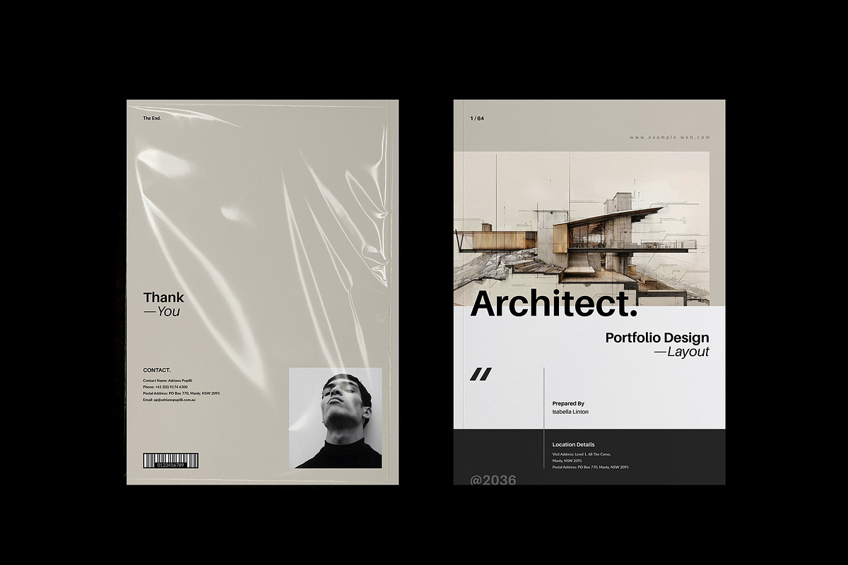 Architecture Portfolio Brochure, a Brochure Template by TemplateFolio-Shop (Photo 25 of 29)