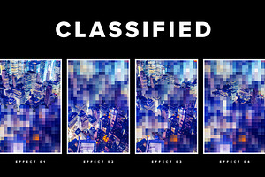 Classified Pixelated Photo Effects