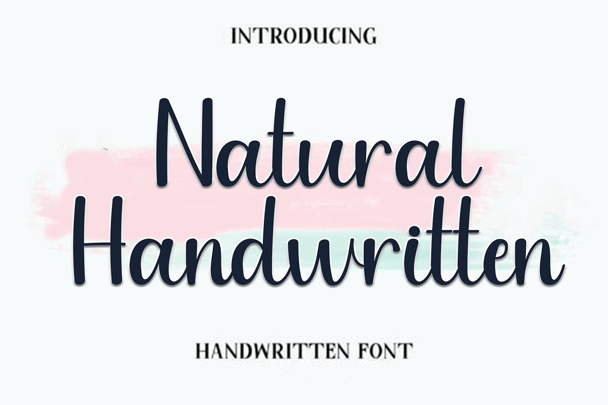 Natural Handwritten, a Handwritten Font by InermediaSTUDIO (Photo 1 of 8)