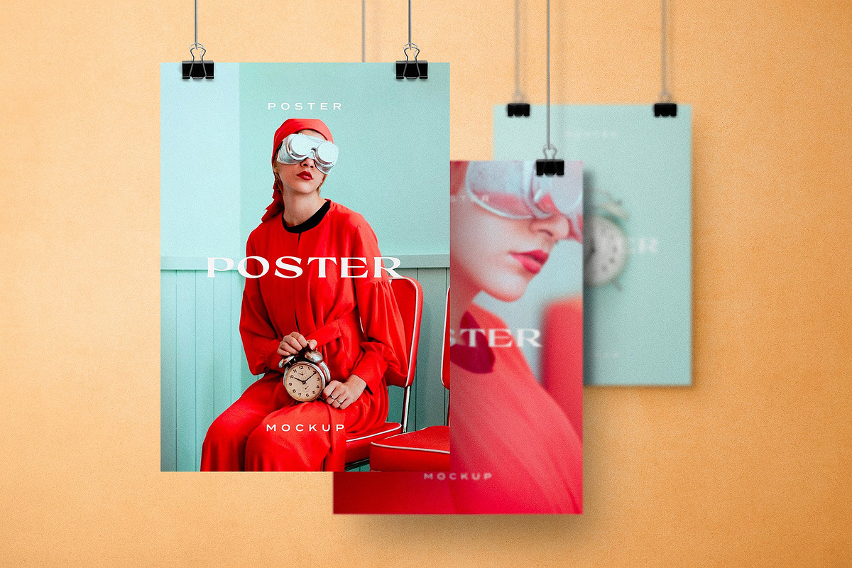 Poster Mockups Bundle, an Advertising Mockup by Design Squad (Photo 13 of 17)
