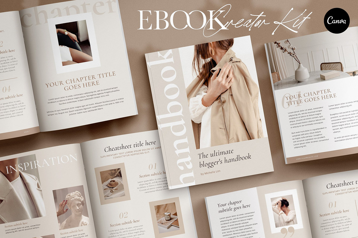 Elegant Ebook Template CANVA, a Magazine Template by Studio Loire (Photo 1 of 21)