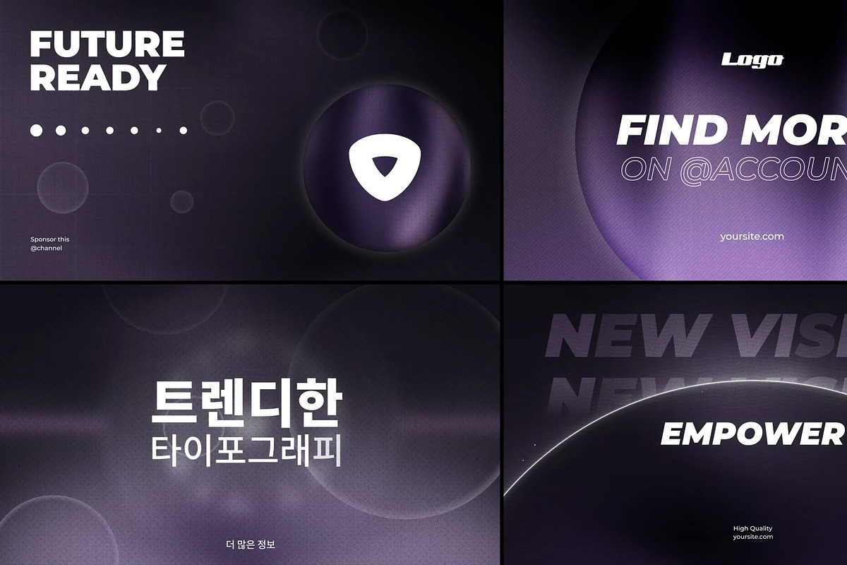 Futuristic Typography for DaVinci, a Templates & Theme by 2dfx