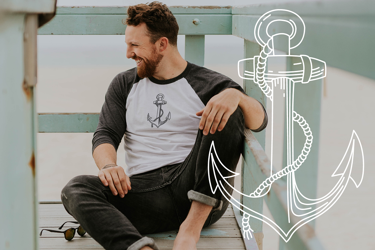 Sailor Logos - Vector Set, an Illustration by Inkwell Supply Co (Photo 6 of 8)