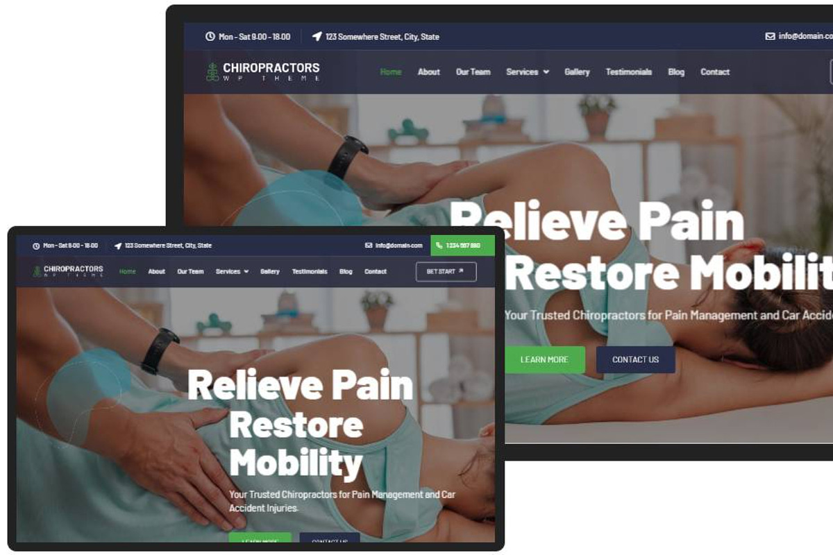 Chiropractors WordPress Theme preview 6
