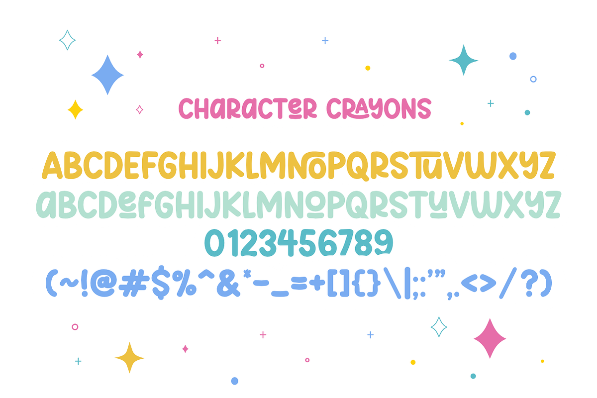 Crayons - Cute Display Font, a Handwritten Font by SaktiAvellin (Photo 6 of 8)