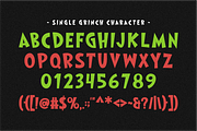 Single Grinch - Christmas Display, a Handwritten Font by Pian45 Studio (Thumbnail 6 of 6)