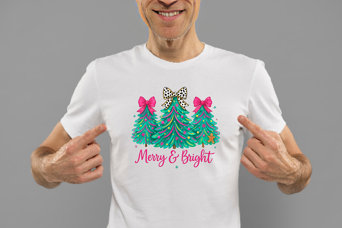 Merry and Bright Christmas Tree PNG, an Illustration by Daily.Designs (Photo 2 of 5)