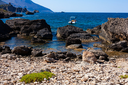 Paradise sea bay with azure water and beach view from coastline trail of Zingar, a Nature Photo by Bepslabor