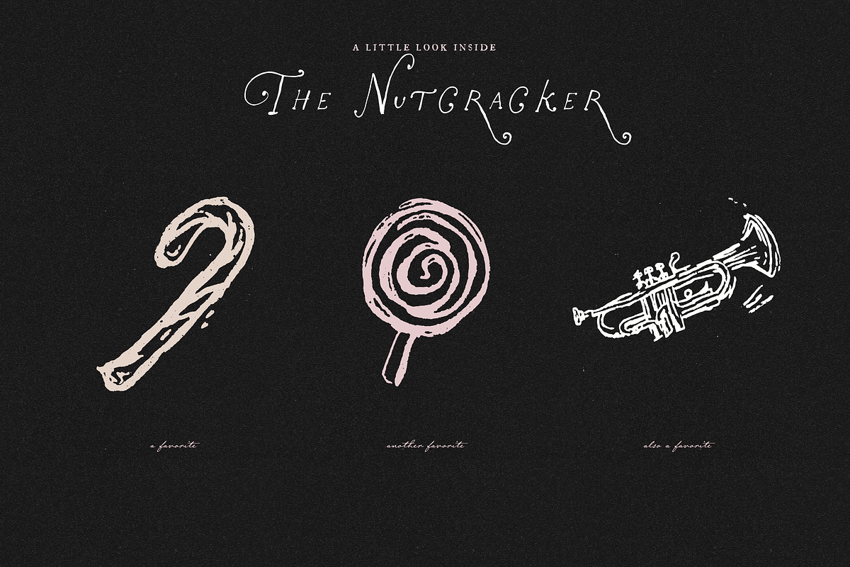 Nutcracker Ballet Vector Ink Clipart, a Seasonal Illustration by The October Creative (Photo 7 of 11)