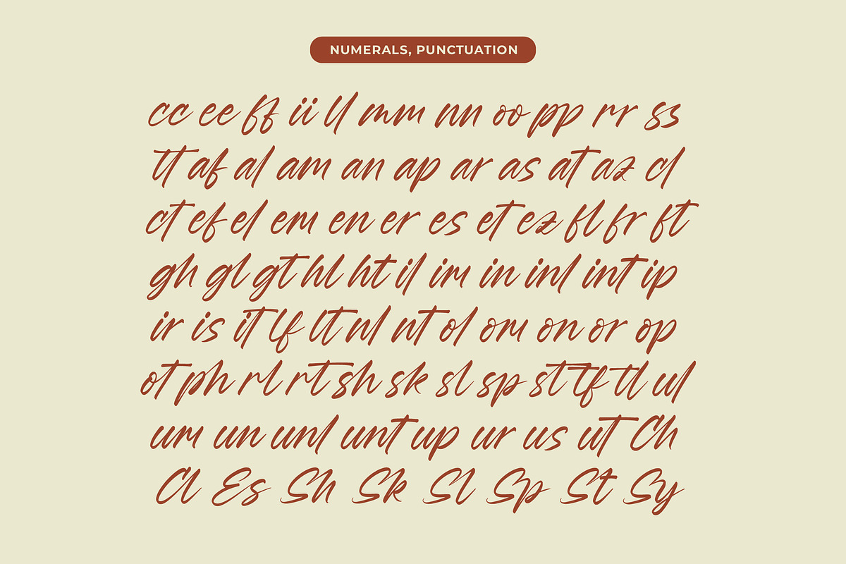 Esylon Sparted Bold Brush Type Font, a Script Font by Letterena Studios Script (Photo 19 of 20)