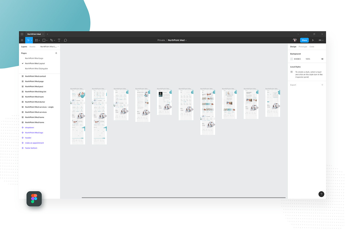 Medical Figma UI Templates, an UI Kit Template by FreshPixels (Photo 12 of 14)