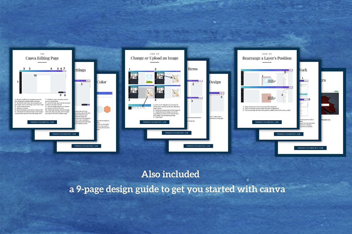Two Page Media Kit in Navy Blue, a Templates & Theme by ProductiveandFree (Photo 7 of 10)