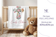 Baby Blanket Mockup 30x40 Canva PSD, a Household Mockup by Mie Mockup Studio (Thumbnail 6 of 6)