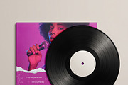 Vinyl Record and Album Sleeve Mockup, a Packaging Mockup by Pixel Foundry (Thumbnail 2 of 6)