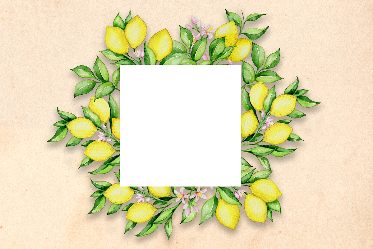 Lemon Tree Watercolor Design Kit, a Decorative Illustration by Artspace (Photo 7 of 8)