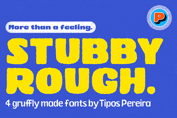 Stubby Rough Typeface preview 7