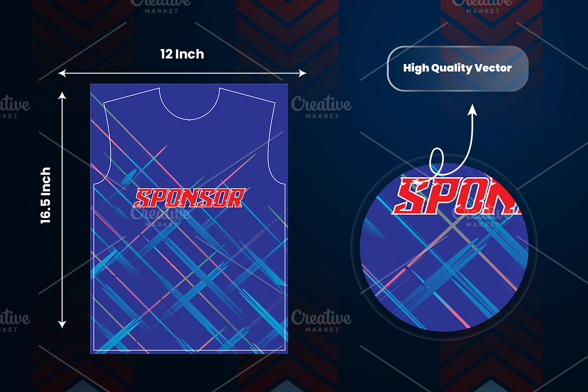 Modern Athletic Football Jersey, a Sport Illustration by samsulpassive (Photo 3 of 3)