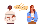 People having misunderstanding set, a Person Illustration by Good Studio (Thumbnail 4 of 8)