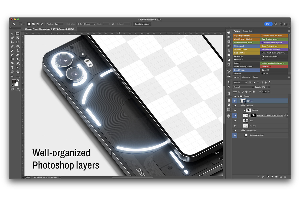 Nothing Phone – Modern Phone Mockup, an Android Mockup by Aksapix Studio (Photo 3 of 3)