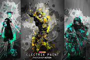 Electrix Paint Photoshop Action, an Action Add-On by Eka Design (Thumbnail 1 of 6)