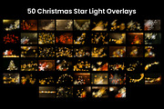 50 Christmas Star Light Overlays, a Texture Graphic by 3Motional (Thumbnail 5 of 16)