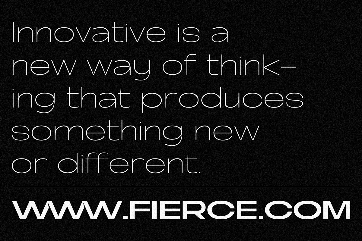 Fierce - Modern Sans Family, a Sans Serif Font by Eotype Studio (Photo 8 of 15)