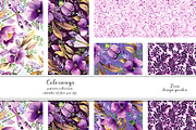 Violet Garden Patterns & Motifs, a Pattern Graphic by Zeesi Design Garden (Thumbnail 4 of 11)