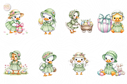 Cute Easter Duck PNG Clipart Kawaii., an Animal Illustration by KennedyStudio (Thumbnail 2 of 5)