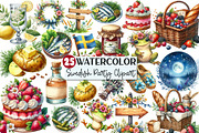 Swedish Midsummer Party Clipart, an Illustration by Rose Art (Thumbnail 1 of 6)