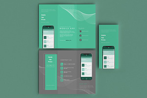 Mobile App Promo Brochure Template