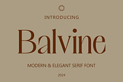 Balvine – Serif Typeface, a Serif Font by Craft Supply Co. (Thumbnail 1 of 8)