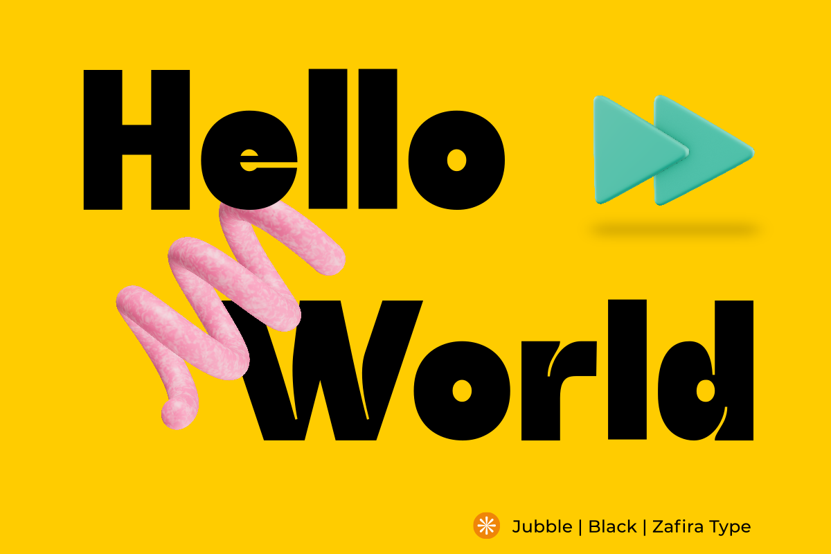 Jubble, a Font by Zafiratype (Photo 6 of 8)