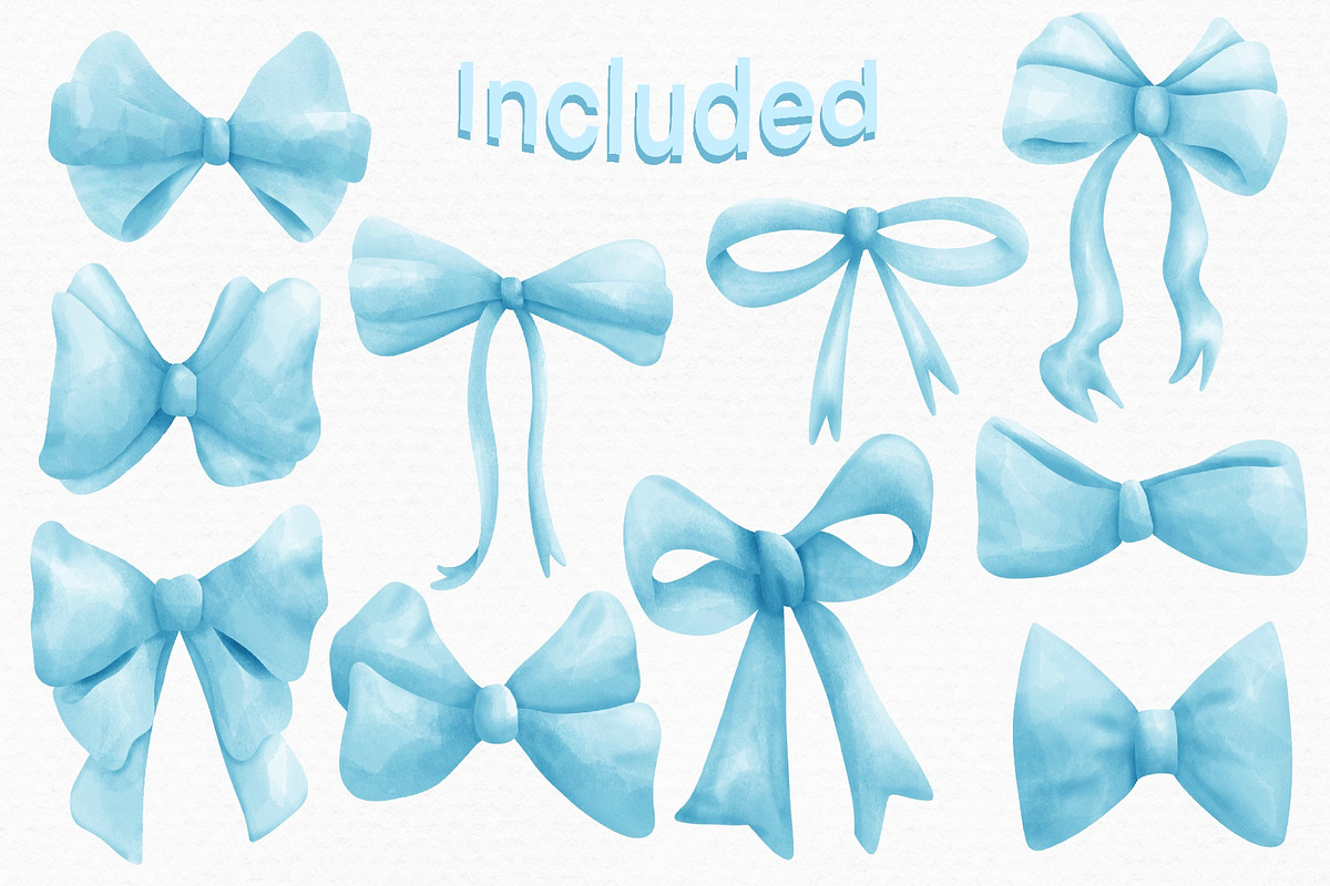 Coquette Bow Clipart, an Object Illustration by Vavavan Artwork (Photo 3 of 4)
