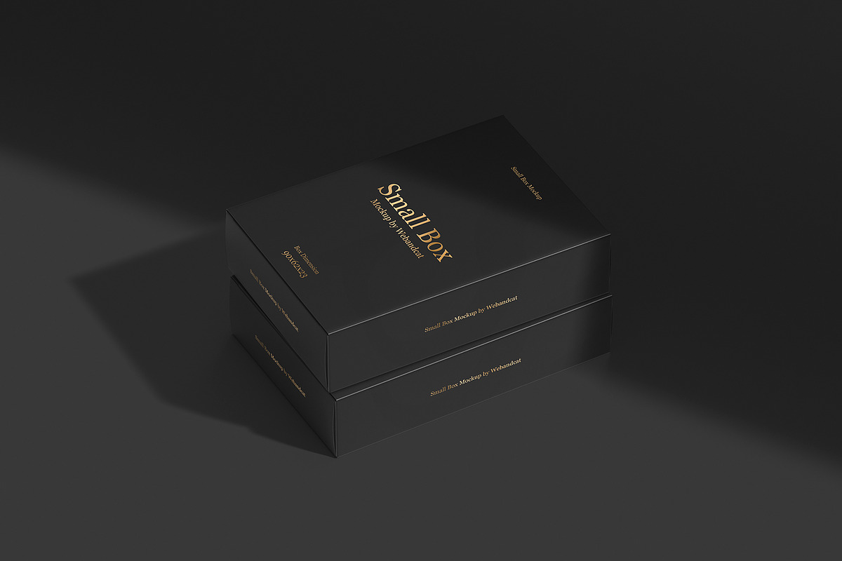 Small Box Mockup, a Packaging Mockup by WebAndCat (Photo 12 of 40)