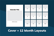 2026 InDesign Calendar Templates, a Marketing Template by Dandymark (Thumbnail 5 of 6)