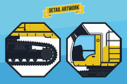 5 mining & construction machinery, an Object Graphic by LTNG STUDIO (Thumbnail 2 of 2)