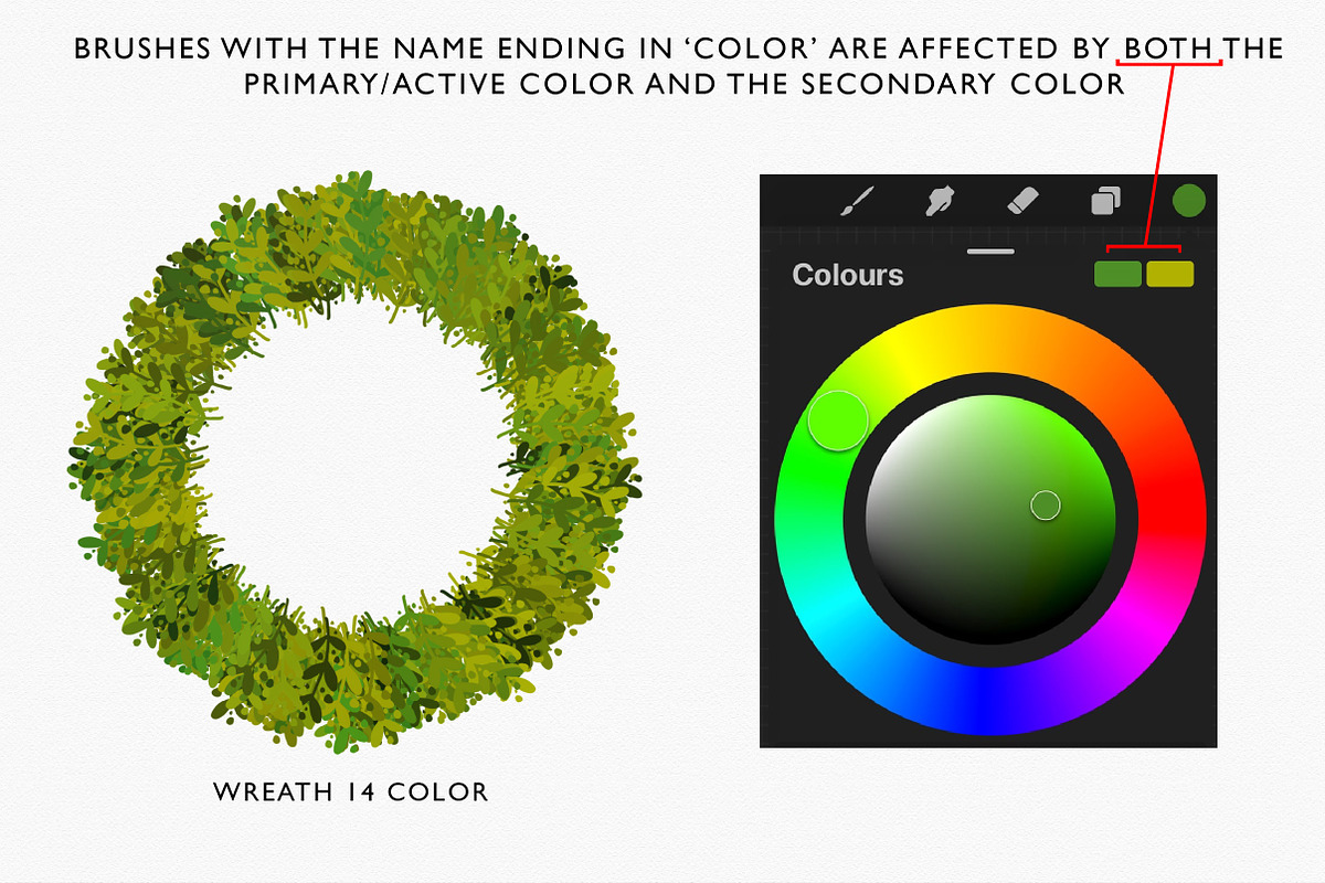 Modern Florals and Wreath Creator, a Brush Add-On by theinkaffair (Photo 6 of 10)