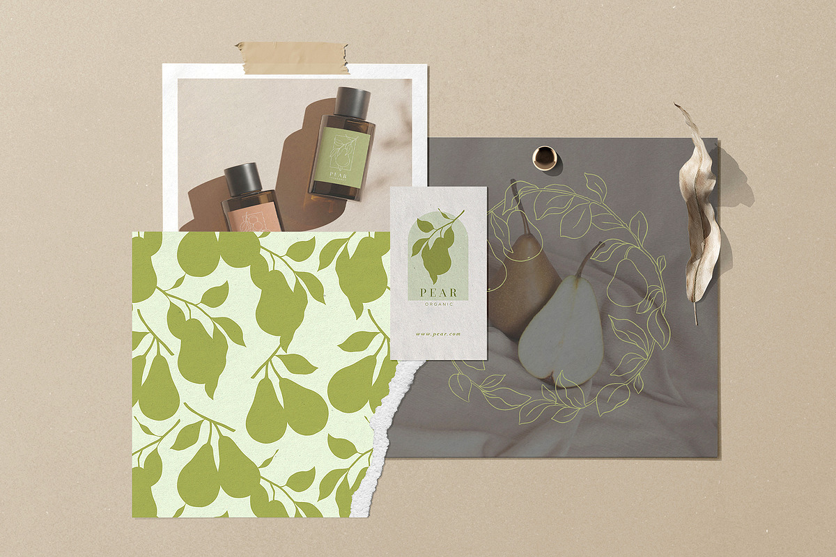 Modern Fruit Logos, Pattern, Clipart, a Branding & Logo Template by Inna Moreva (Photo 7 of 12)