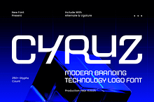 Cyruz - Branding Technology Font