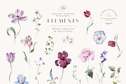Mauve - Iris Floral Flower Design, a Decorative Illustration by Veris Studio (Thumbnail 17 of 17)
