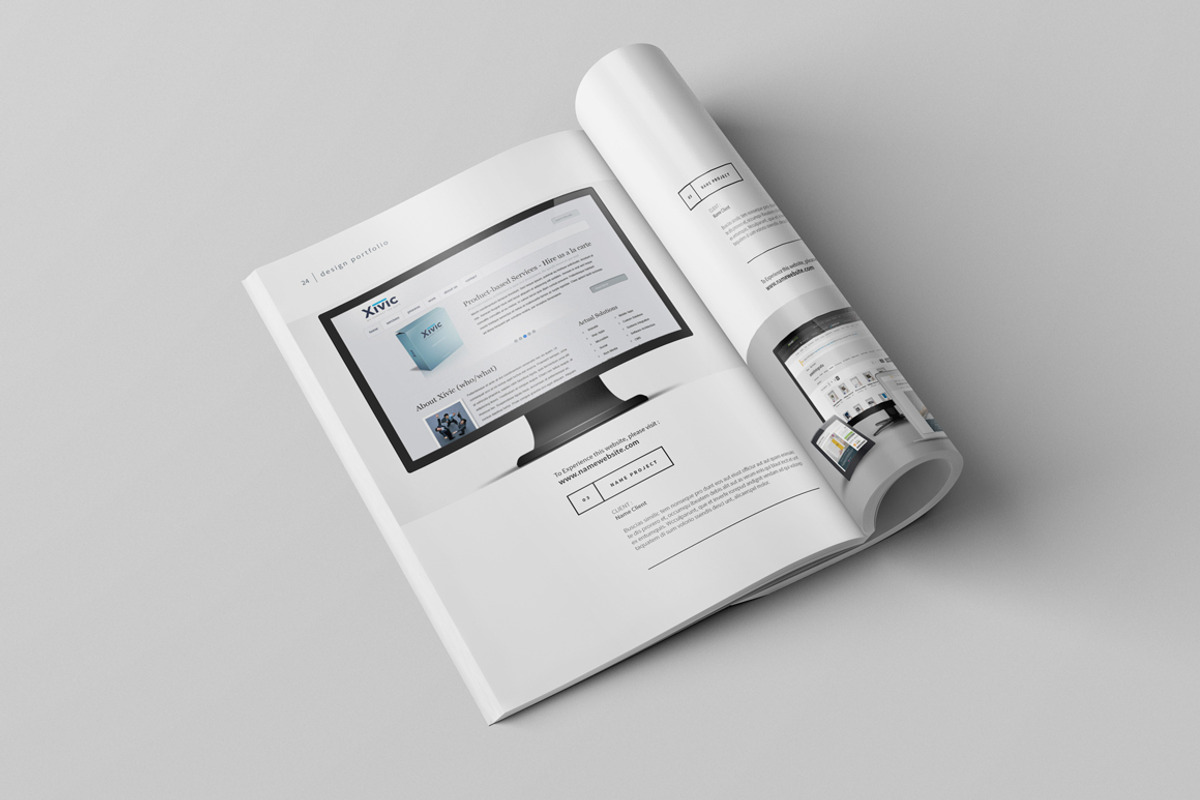 Graphic Design Portfolio Template, a Brochure Template by adekfotografia (Photo 15 of 29)