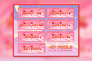 74x Hearts Pixel Panels for Twitch, an Illustration by Custom Fonts & Patterns (Thumbnail 3 of 7)