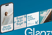 Glanzyo - Modern Stencil Font, a Font by RagamKata (Thumbnail 7 of 10)