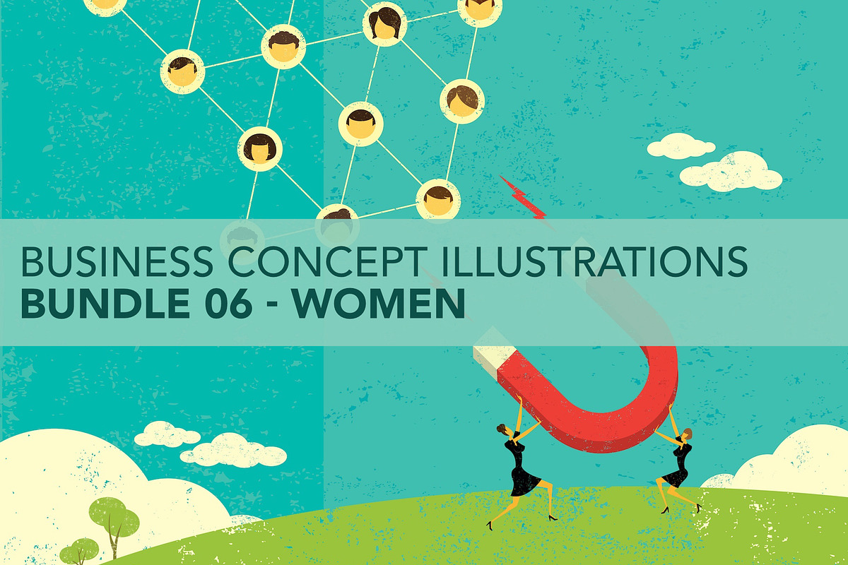 Business Concepts Bundle 06 Women, a Person Illustration by retrorocket (Photo 1 of 16)
